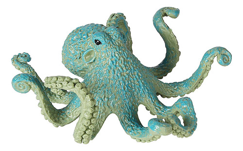 Nova Animal Model Figures Playset Plástico For Pulpo Azul B