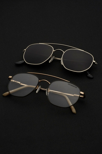 Imagen 2 de 8 de Kevingston Lentes Sol Anteojos Metal Unisex Gafa Kvn Corley