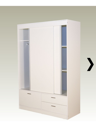 Imagen 4 de 9 de Ropero Placard Organizador 2 Puertas 2 Caj 140 X 205 Cod 650