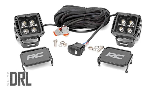 Faros Led 2 Pulgadas Luz De Fondo Blanco Rough Country Bs