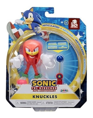 Figura Sonic The Hedgehog - Knuckles Y Accesorio