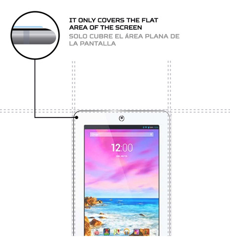 Protector Mica Pantalla Para Tablet Spc Glow 7