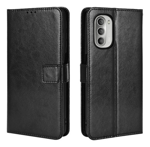 Funda Anticaída Para Motorola G51 5g De Cuero Flip Cartera S