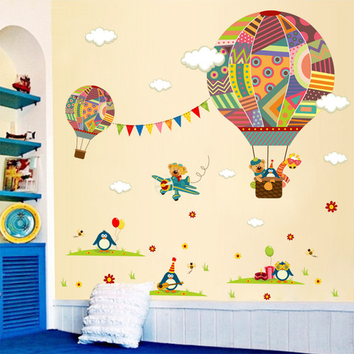 Pegatinas En D Removibles, Mural Artístico Para Niños Calien