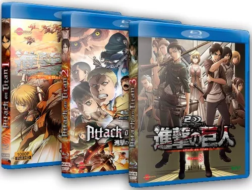 Shingeki No Kyojin (attack On Titan) 3 Temporadas - Blu-ray