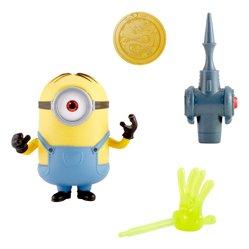 Minions: Figura De Accin Activada Con Botn Rise Of Gru Stuar