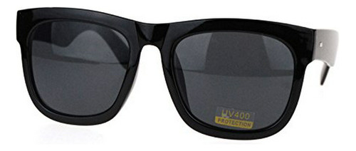 Gafas Sol Cuadradas Negras Carey Uv400.