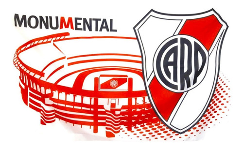 Bandera River Plate 120 X 194 Cm Con Licencia Oficial