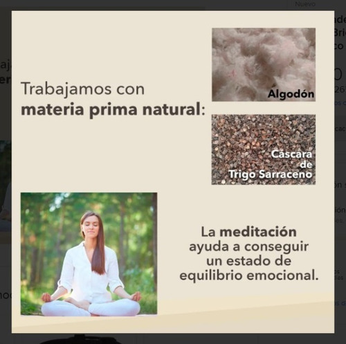 Imagen 2 de 4 de Combo Zafus 2 X 1 De Algodón Large 23 X 38 Cm Zafurelax