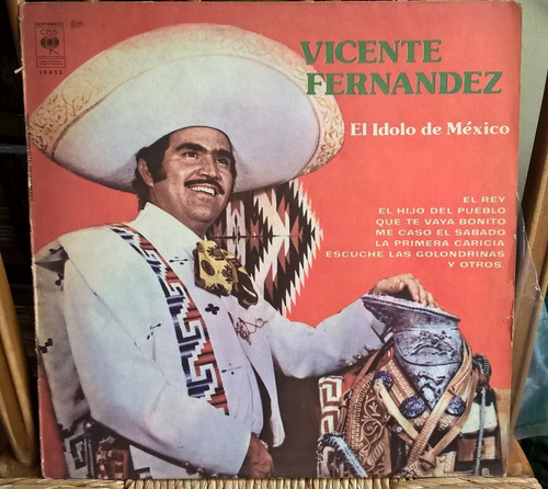 Vicente Fernandez El Idolo De Mexico Lp Argentino / Kktus