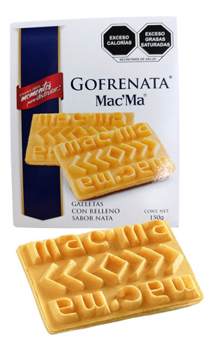 Gofrenata Galleta 150g Rellena Nata Mac Ma