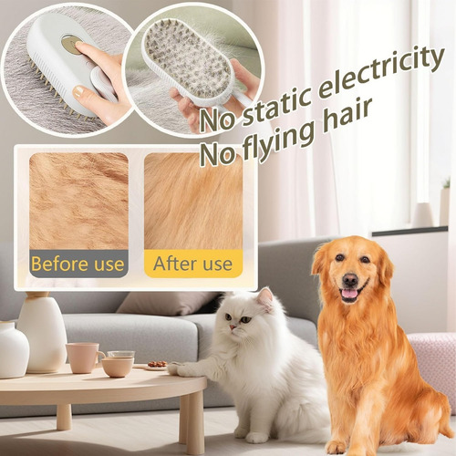 Cepillo De Vapor Para Gatos, Cepillo Para Perros Con Vapor