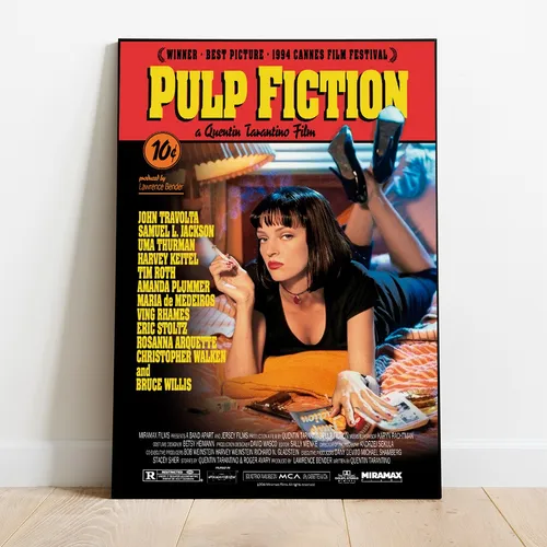 Poster Decorativo Diseño Cine Clásico Película Pulp Fiction