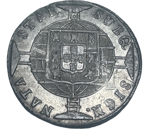 Moeda Prata 960 Réis 1821 Bahia Var 6c Sobre México 1819 J J