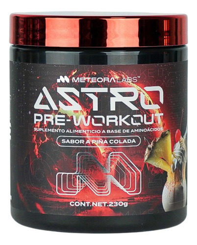 Astro Pre-workout | Meteora Labs | 30 Servicios Sabor Piña Colada