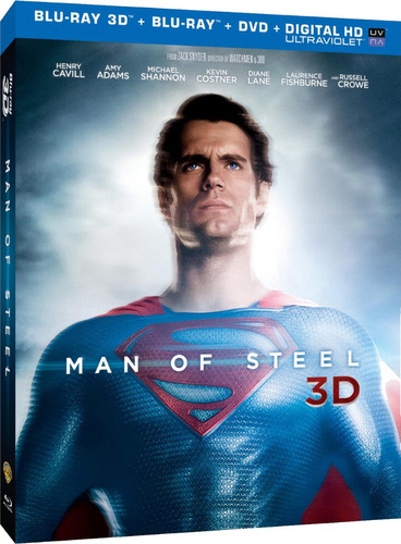 El Hombre De Acero - Superman En Blu-ray 3d / Blu-ray / Dvd