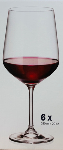 Imagen 3 de 4 de Copa Vino Cristal Bohemia Cristallitte Strix 580ml Set X2