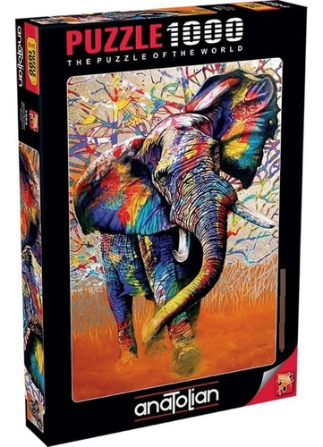 1054 Elefante Colores Rompecabezas 1000 Piezas Anatolian