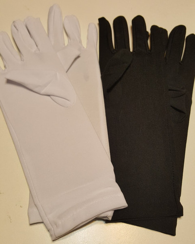 Guantes Cotillon Ideal Disfraz Charleston, Dama Antigua B/n