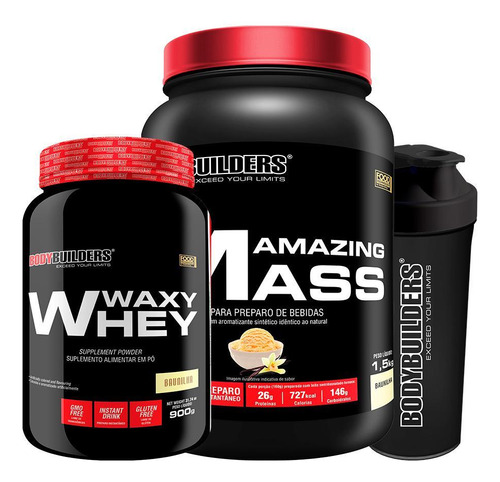 Kit Waxy Whey 900g+ Amazing Mass 1,5 Kg