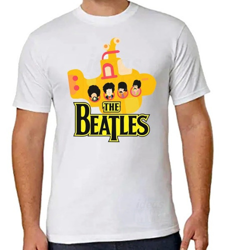 Remera The Beatles Yellow Submarine (blanca) Ideas Mvd