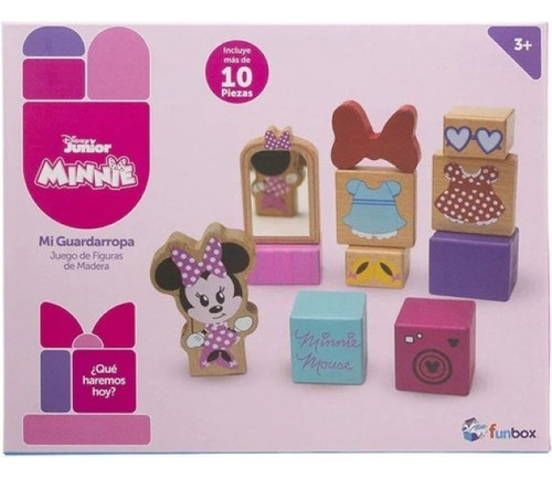 Disney Junior Mi Guardarropa Minnie Figuras De Madera Funbox Cantidad De Piezas 11