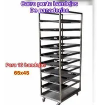 Comprar Carro Porta Bandejas De Panaderías Para 16 Bandejas