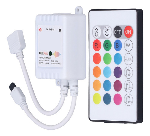 Controlador De Led: Controle Remoto Inteligente Rgb De 24 Te