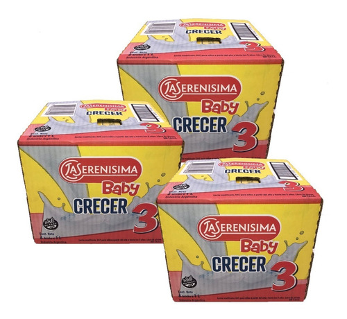 Leche La Serenisima Baby 3 Crecer X 3 Packs 6 Bricks 1 Litro