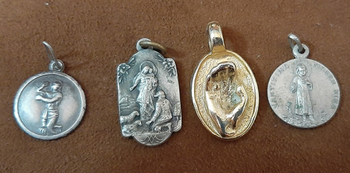  8 Dijes Medalla Santos Religioso Imagen Virgen Religion