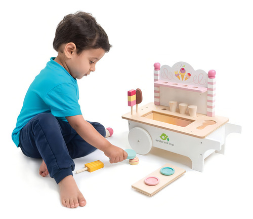Tender Leaf Toys Carrito De Helados Madera Juguete Infantil