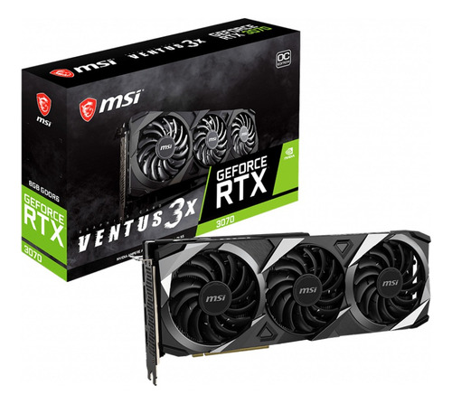 Placa Video Msi Geforce Rtx 3070 Ventus 3x Oc 8gb Gddr6 Ms