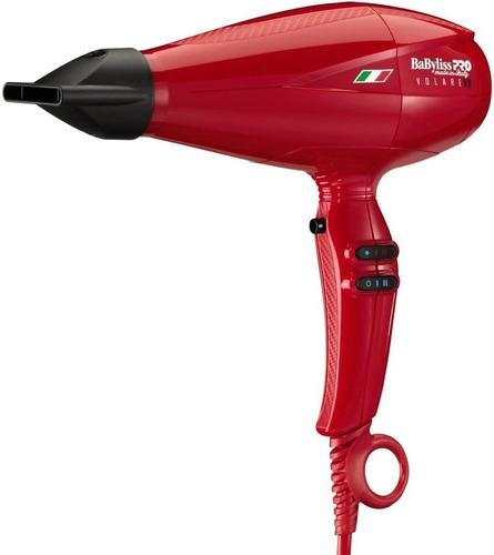 Secadora De Cabello Babyliss Profesional Volare V1 Plus Motor Ferrari 1875w Roja