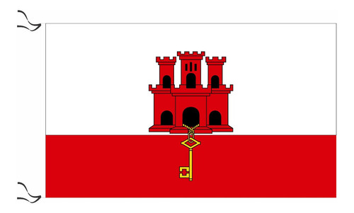 Bandera De Gibraltar 150 X 90 Cm Hacemos De Todos Los Países