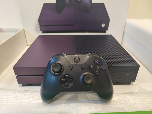 Xbox One S 1tb Edição Limitada Roxo Completo Serial Batendo (Recondicionado)