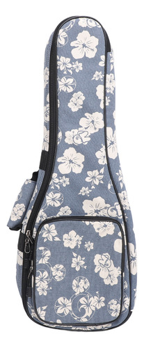 Bolsa Acolchoada Para Ukulele, Mochila Hawaiian Hibiscus Flo