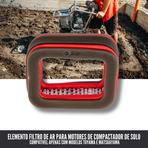 3 Filtro De Ar P Compactador Solo Sapo Motor Toyama Te40zxp