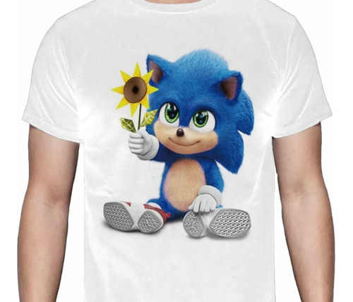 Sonic - Baby Sonic - Blanca - Peliculas - Polera- Cyco Recs