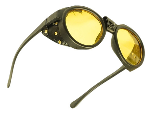 Lentes Steampunk Yellow Sun + Estuche My04