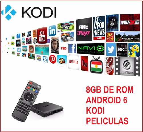 Smart Tv Box Quad Android Kodi Tv Gratis 8gb Wifi Peliculas 