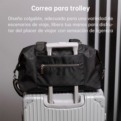 Mochila Gym Deportiva Bolsas De Viaje Duffle Bag Para Mujer Negro