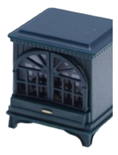 2 Chimenea En Miniatura Para Casa De Muñecas, Azul Oscuro