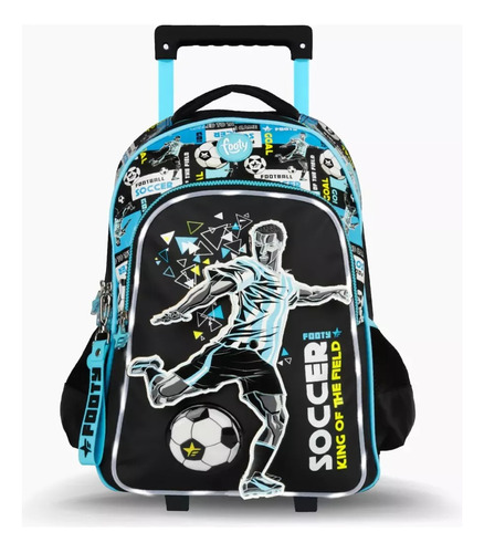 Mochila Carrito Futbol Dinamic 18'' Con Luz Led Footy E.full