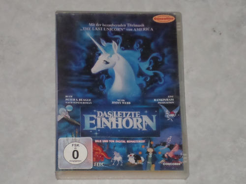 El Ultimo Unicornio-caricatura-dvd Importado Alemania-rankin