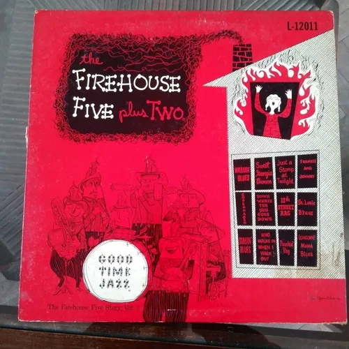 The Firehouse Five Plus Two Lp Jazz 1955 Usa Leer Descripci
