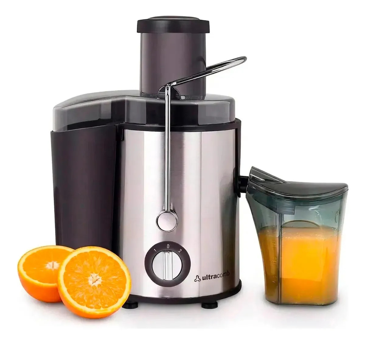 Juguera Extractor Jugo Ultracomb Eléctrica Jg-2703 Con Jarra Acero Inoxidable Color Plata