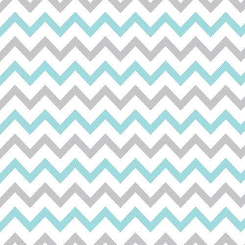 Papel De Parede Adesivo Chevron Zig Zag Cinza Azul E Branco