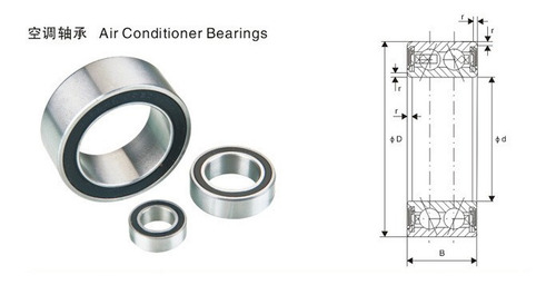 Rolinera Clutch Compresor Nippondenso 62mm X 40mm X 24/20.6