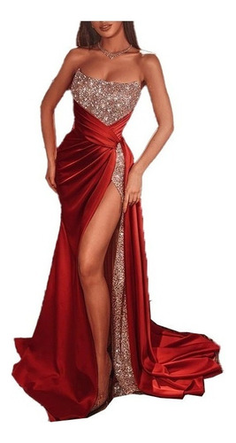 Oferta Especial Maxi Vestidos Rojo De Fiestas Elegantes Con