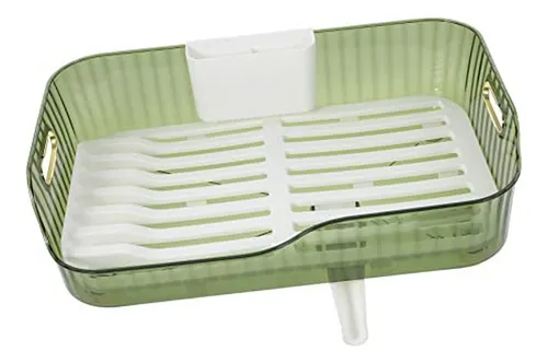 Escurridor De Platos De Plástico Para Fregadero Y Secado Com